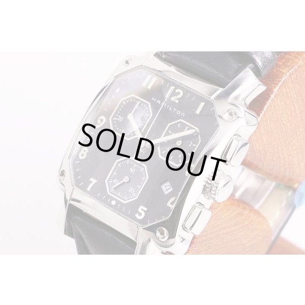 ハミルトン　ロイド　クロノグラフ　H631913　ガンメタル文字盤　サイド拡大