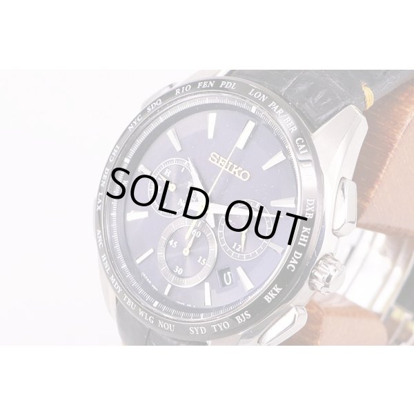 セイコー　フライトエキスパート　SAGA221　8B92-OAPO　黒文字盤　サイド拡大