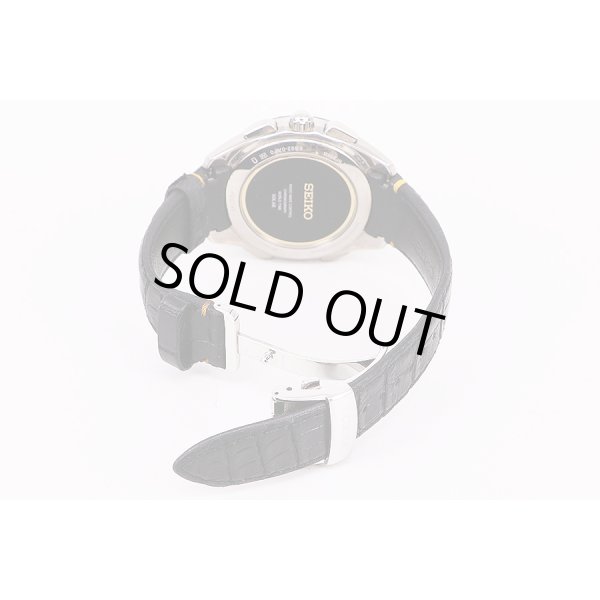 セイコー　フライトエキスパート　SAGA221　8B92-OAPO　黒文字盤　革ベルト