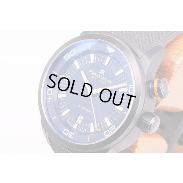 モーリス・ラクロア　ポントスS　ダイバー　PT6248　黒文字盤　サイド拡大