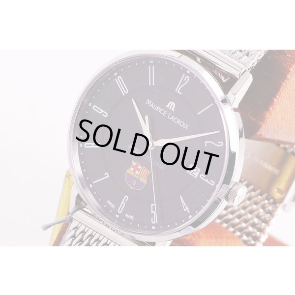 モーリス・ラクロア　エリロスデイト　EL1087　FCバルセロナ　黒文字盤　サイド拡大