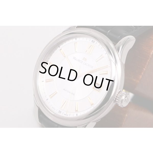 モーリス・ラクロア　レ・クラシック　LC6027　銀文字盤　金インデックス　サイド拡大