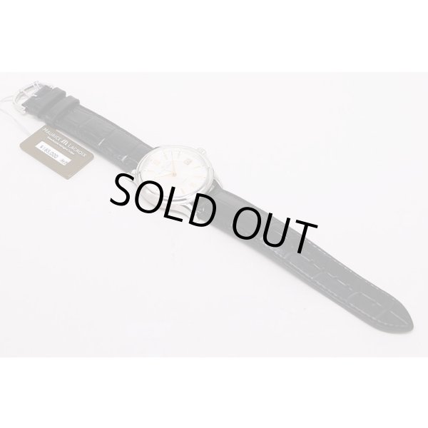 モーリス・ラクロア　レ・クラシック　LC6027　銀文字盤　金インデックス　革ベルト状態　表面