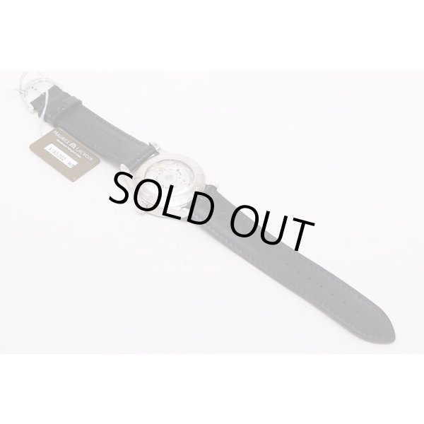 モーリス・ラクロア　レ・クラシック　LC6027　銀文字盤　金インデックス　革ベルト状態　裏面