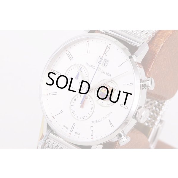 モーリス・ラクロア　エリロスクロノ　EL1088　銀文字盤　サイド拡大