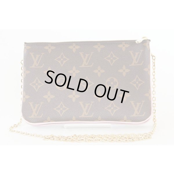 ルイ・ヴィトン　ポシェット・ドゥーブルジップ　M63905 GI0159　ブルーミング　フラワーコレクション　裏面