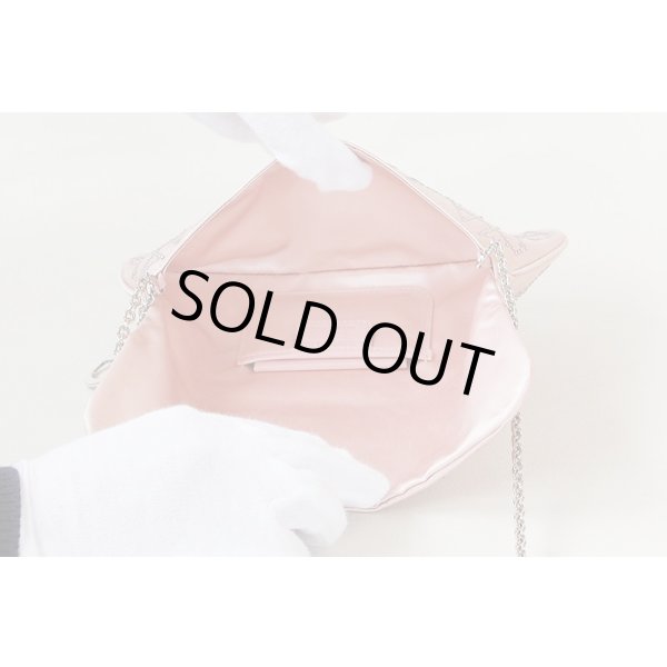 クリスチャンディオール　パーティバッグ　(ピンク・ラインストーン)　中身