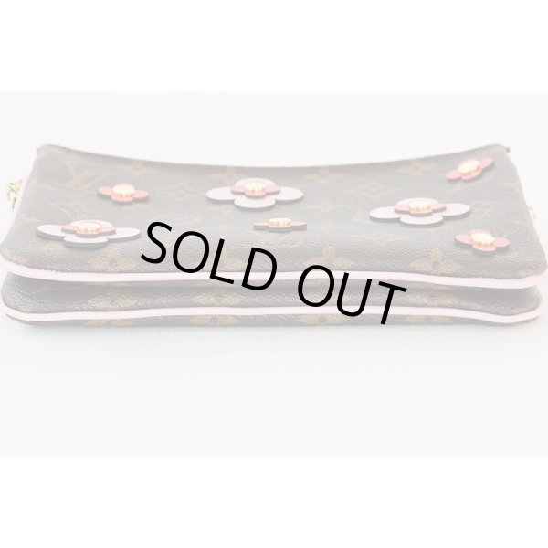 ルイ・ヴィトン　ポシェット・ドゥーブルジップ　M63905 GI0159　ブルーミング　フラワーコレクション　底