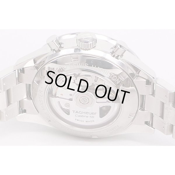 タグホイヤー　カレラ　リングマスター　CV201V　黒文字盤　金色リング　裏面拡大