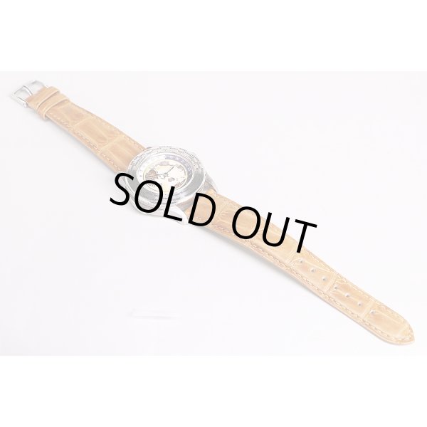 シェルマン　ワールドタイム　ミニッツリピーター　クロワゾネ　茶文字盤　革ベルト状態　表面