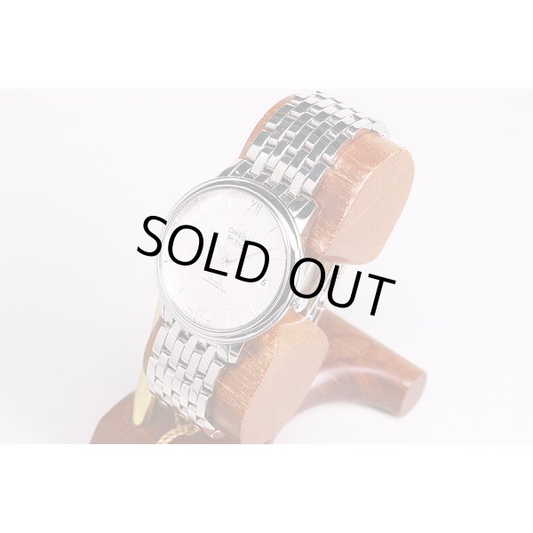 オメガ　デビル　プレステージCOX　424.10.37　銀文字盤　サイド