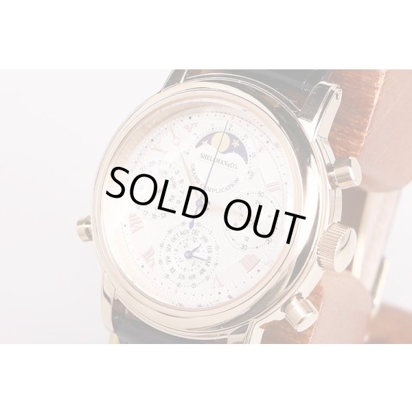 シェルマン　グランドコンプリケーション　プレミアム　白文字盤　サイド拡大