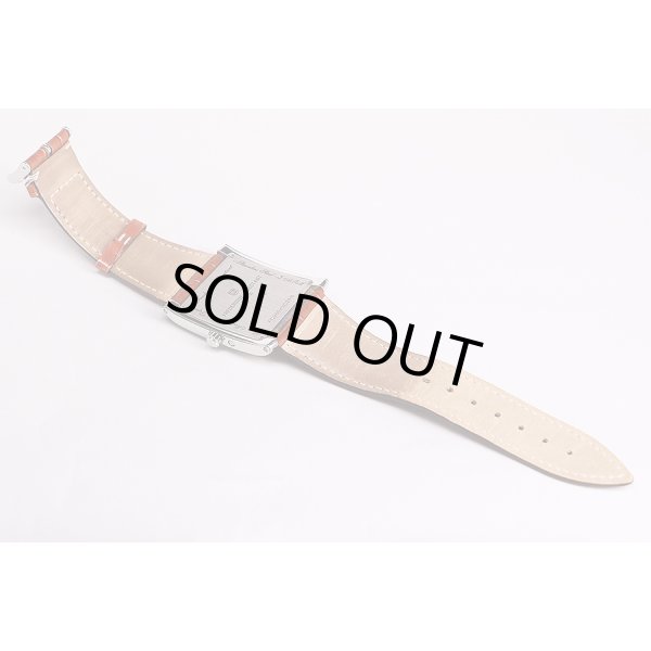 フレデリックコンスタント　パスエイション　カレ　FC265X3C24　黒文字盤　革ベルト状態　裏面