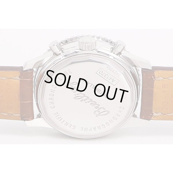 ブライトリング　ナビタイマー　モンブリラン　Ａ４１７３０　銀文字盤　裏面拡大