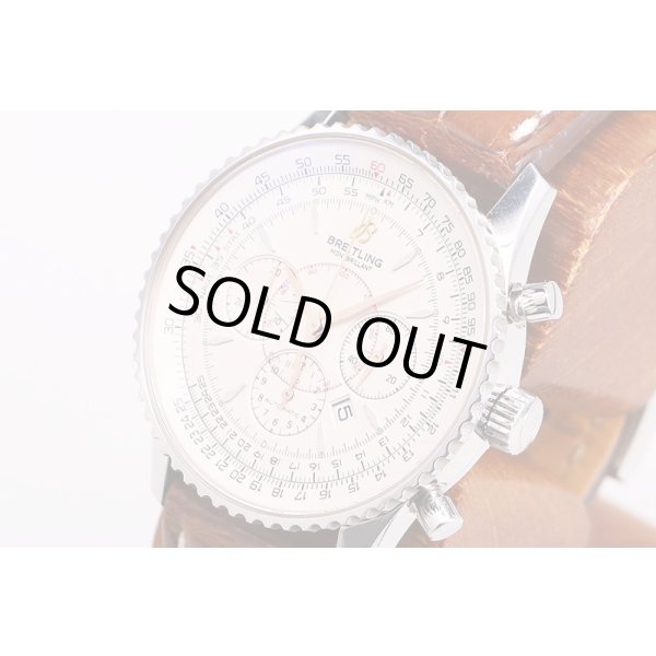 ブライトリング　ナビタイマー　モンブリラン　Ａ４１７３０　銀文字盤　サイド拡大