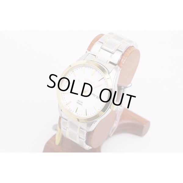 セイコー　ソーラー　ＳＮＥ３６４Ｊ１　白文字盤　サイド