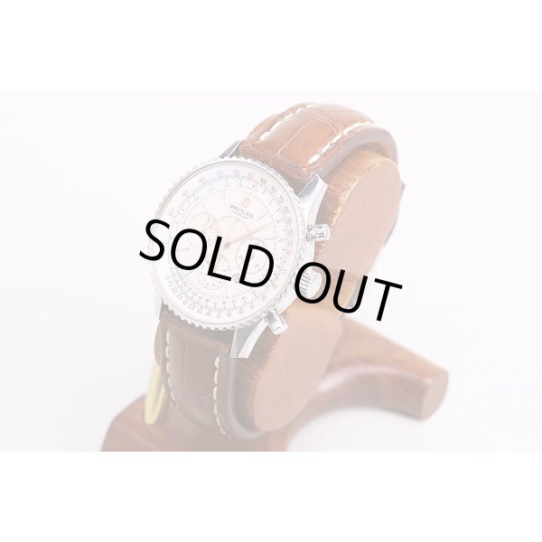 ブライトリング　ナビタイマー　モンブリラン　Ａ４１７３０　銀文字盤　サイド