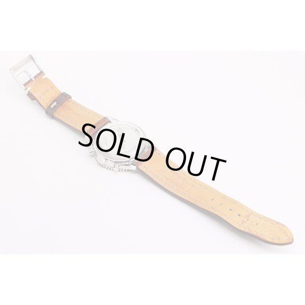 ブライトリング　ナビタイマー　モンブリラン　Ａ４１７３０　銀文字盤　革ベルト状態裏面