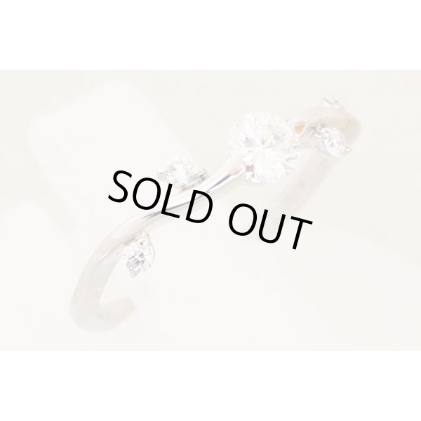 星の砂　PT900ダイアイリリング 0.34 2.80g　サイド(2)