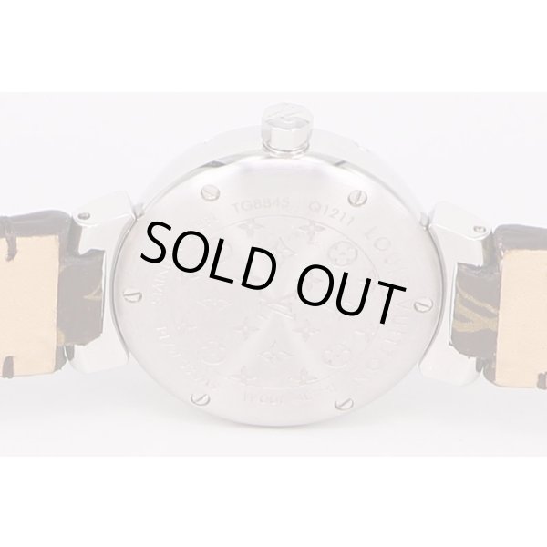 ルイヴィトン　タンブール　Ｑ１２１１　茶文字盤　裏面拡大