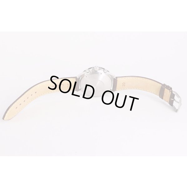 ジン　103.B　クロノグラフ　黒文字盤　革ベルト