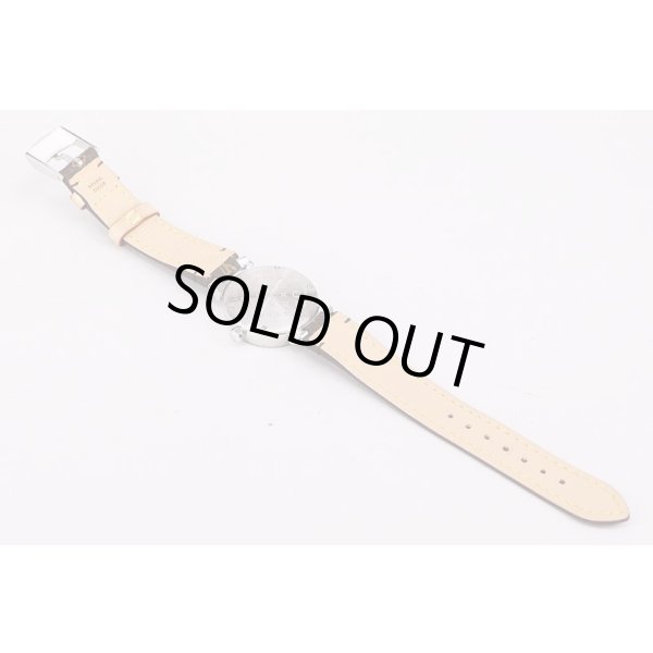 ルイヴィトン　タンブール　Ｑ１２１１　茶文字盤　革ベルト状態　裏面