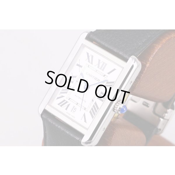 カルティエ　タンクソロＸＬ　白文字盤　サイド拡大