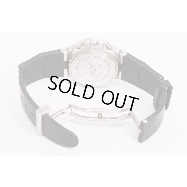 ブルガリ　スクーバクロノグラフ　ＳＣ３８Ｓ　黒文字盤　ラバーベルト