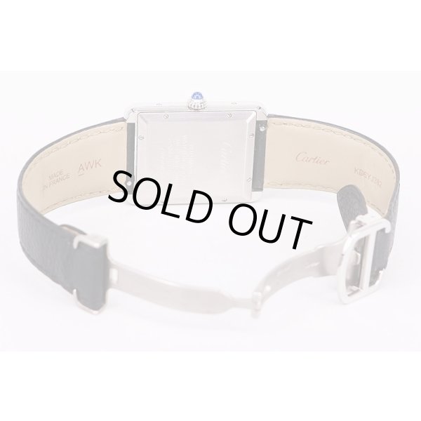 カルティエ　タンクソロＸＬ　白文字盤　革ベルト