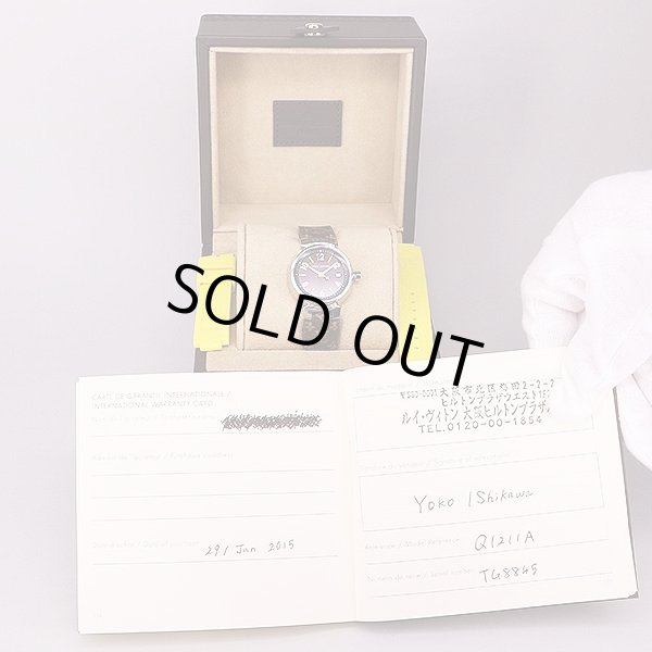 ルイヴィトン　タンブール　Ｑ１２１１　茶文字盤　箱・保証書