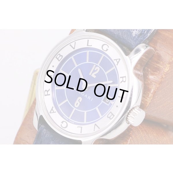 ブルガリ　ソロテンポ　ＳＴ２９　青文字盤　サイド拡大