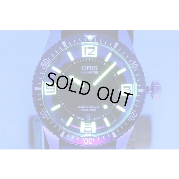 オリス　ヘリテージ　ダイバー　7707　黒文字盤　ライト