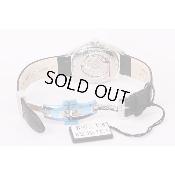 ハミルトン　ジャズマスター　スモールセコンド　H325550　黒文字盤　革ベルト