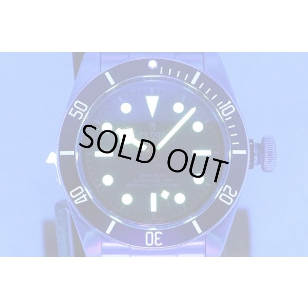 チュードル　ヘリテージ　ブラックベイ　97230N　黒文字盤　ライト