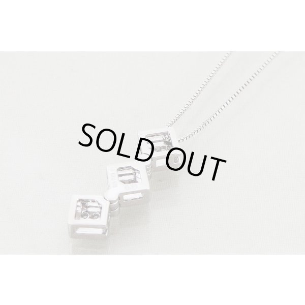 タサキ　K18WGダイアイリペンダントネックレス　0.13 6.60g　裏面