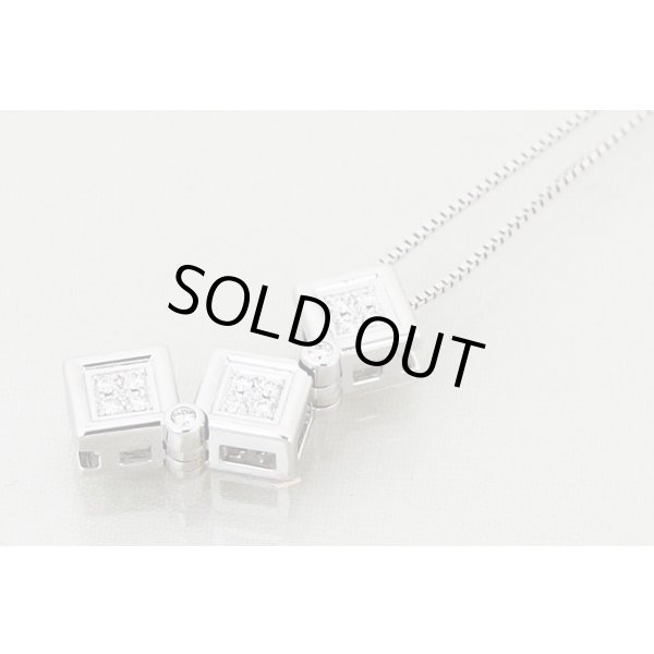 タサキ　K18WGダイアイリペンダントネックレス　0.13 6.60g　拡大