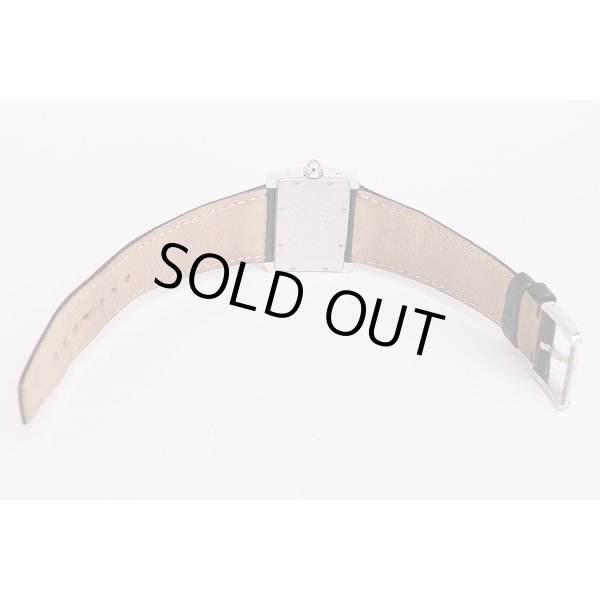 カルティエ　ミニタンクディバン　２５９９　ピンクシェル文字盤　革ベルト