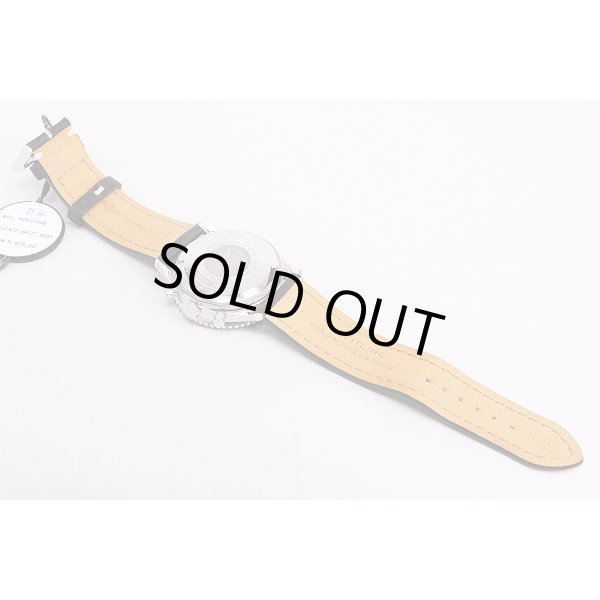 ブライトリング　ナビタイマー　ヘリテージ　Ａ１３３２４　黒文字盤　革ベルト状態　裏面