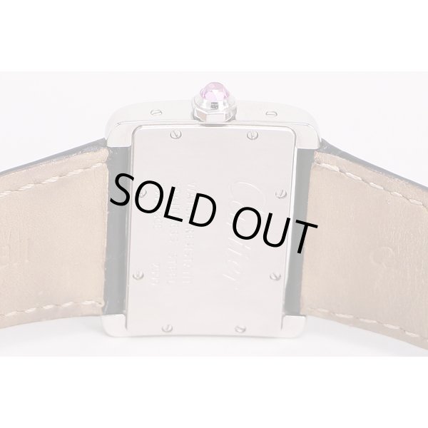 カルティエ　ミニタンクディバン　２５９９　ピンクシェル文字盤　裏面拡大