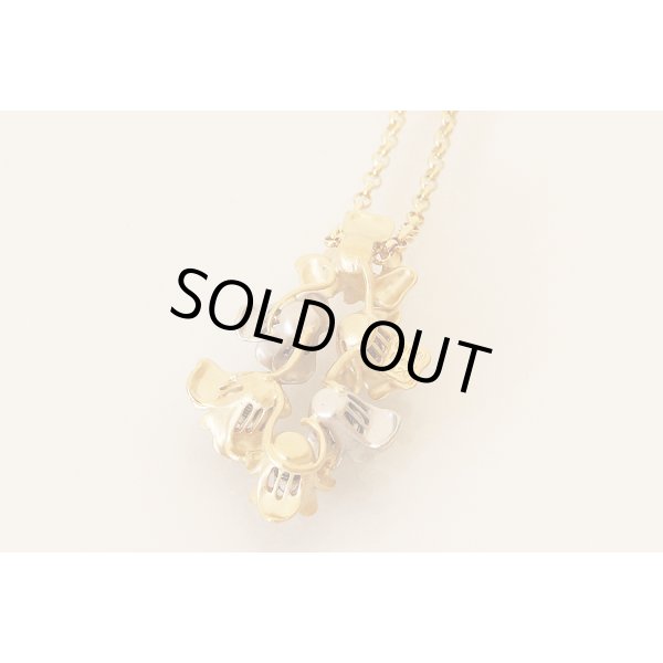 タサキ　PT900/K18 ダイアイリペンダントネックレス 0.20ct 19.80g　裏面