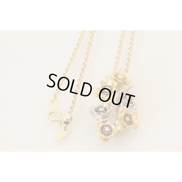 タサキ　PT900/K18 ダイアイリペンダントネックレス 0.20ct 19.80g　留め具