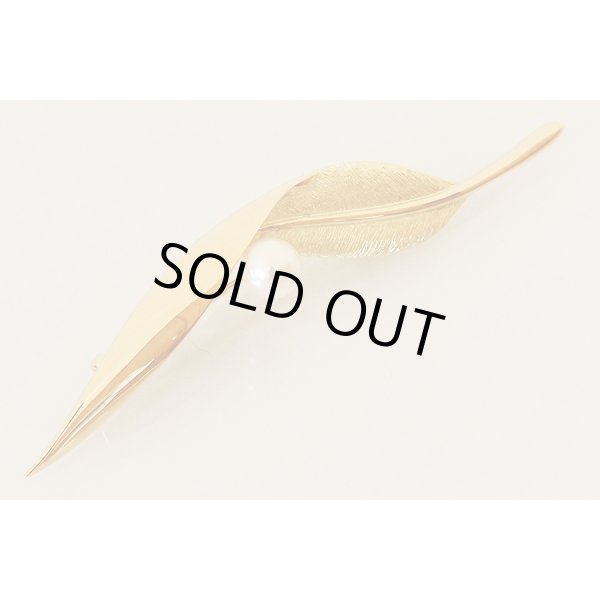 ミキモト　K18パールイリブローチ 7.00mm 9.30g　拡大(3)