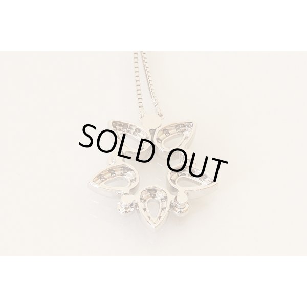 タサキ　K18WG ダイアイリペンダントネックレス 0.39ct 14.60g　裏面