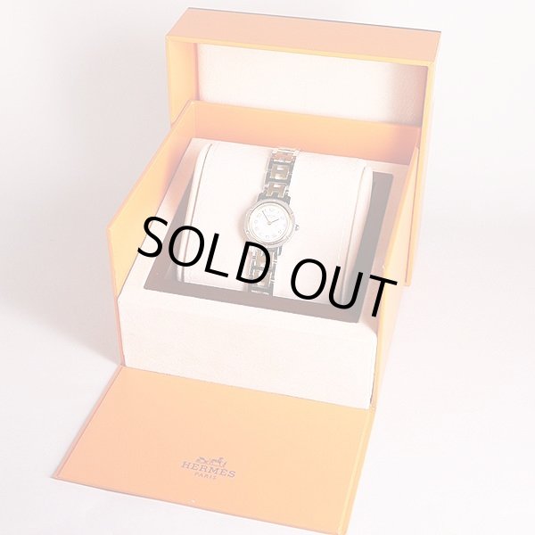 エルメス　クリッパーコンビ　ＣＬ４．２２０　白文字盤　箱