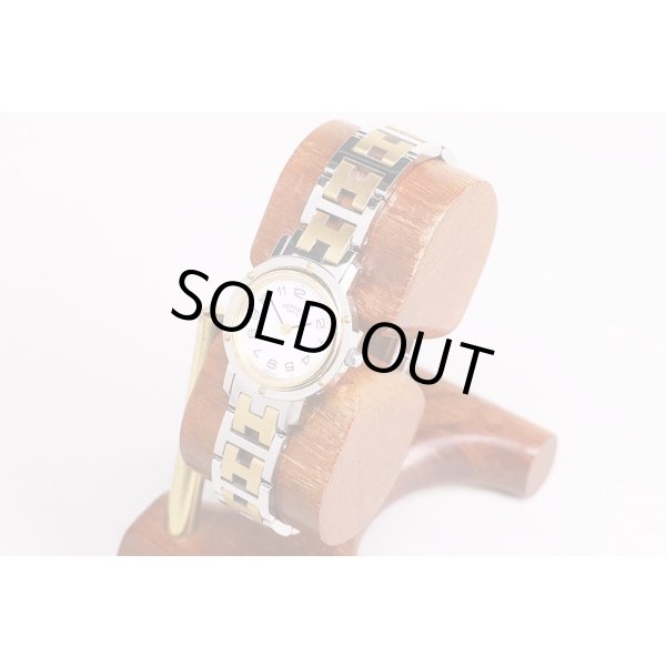 エルメス　クリッパーコンビ　ＣＬ４．２２０　白文字盤　サイド