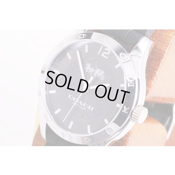 コーチ　ＣＡ７９－７－９５　黒文字盤　サイド拡大