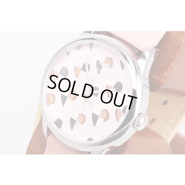 コーチ　ＣＡ１１７－７－１１２　ピンクハート文字盤　サイド拡大