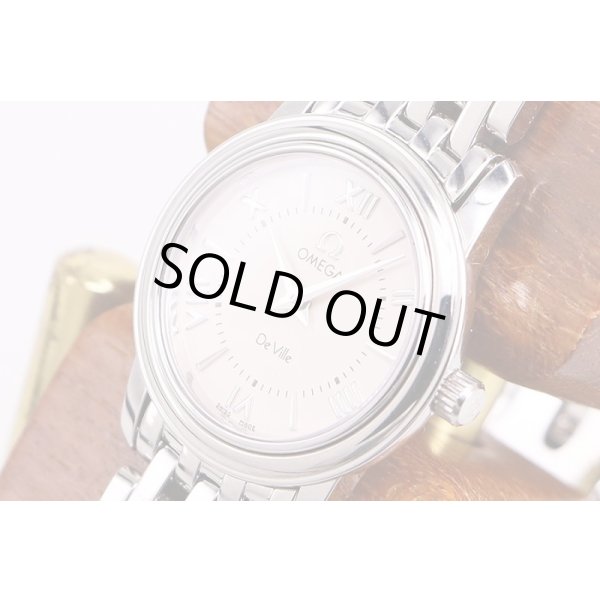 オメガ　デビル　ベージュ文字盤　スイス限定　サイド拡大