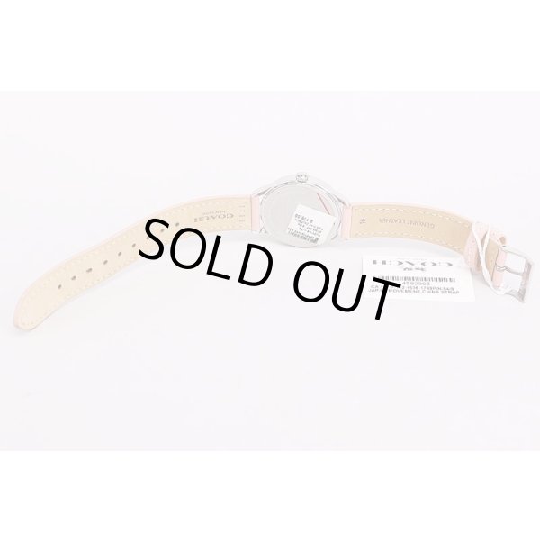 コーチ　ＣＡ１１７－７－１１２　ピンクハート文字盤　革ベルト