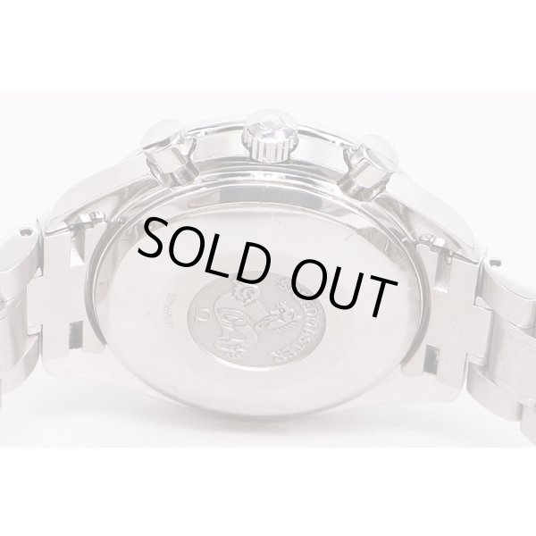 オメガ　スピードマスターデイト　３５１３．５６　黒文字盤　銀輪　裏面拡大